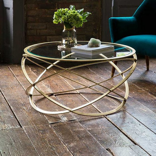 The Round and Sound Reclaimed Metal Center Table