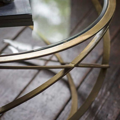 The Round and Sound Reclaimed Metal Center Table
