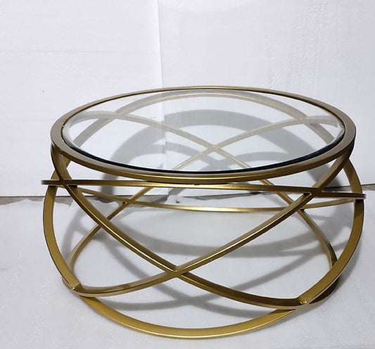 The Round and Sound Reclaimed Metal Center Table