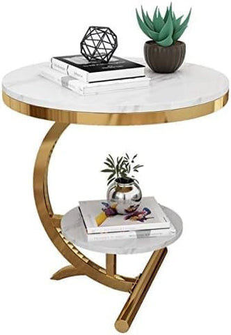 Captivating C-Shaped Side Table