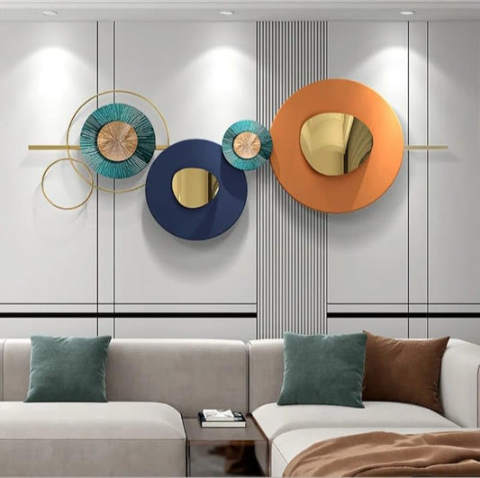 Geometric Elegance Metal Wall Art