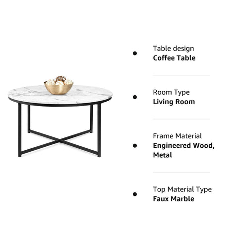 Möbius Round Marble Coffee Table