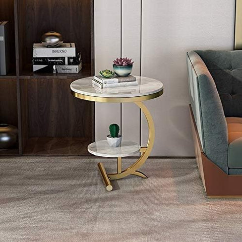 Captivating C-Shaped Side Table