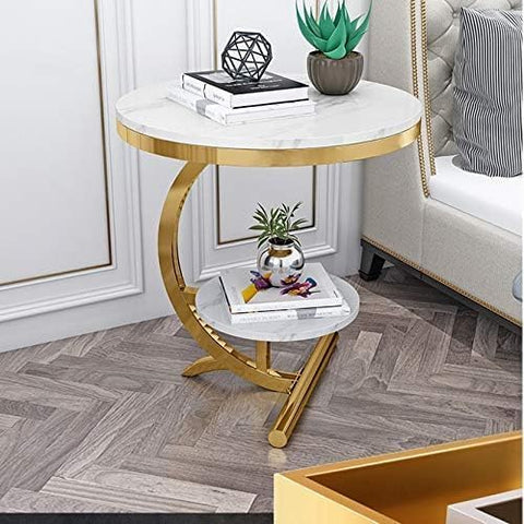 Captivating C-Shaped Side Table