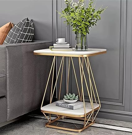 Square Two-Tier Side Table