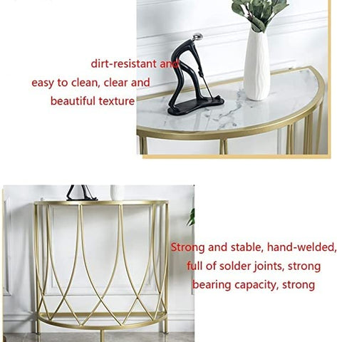 Elegant Half Round Console Table