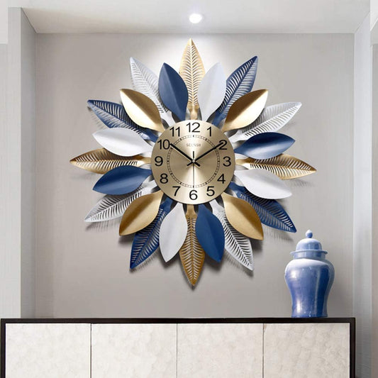 Bamboo Leaves Multi Color Wall Clock