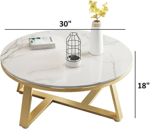 Modern Round Marble Coffee Table