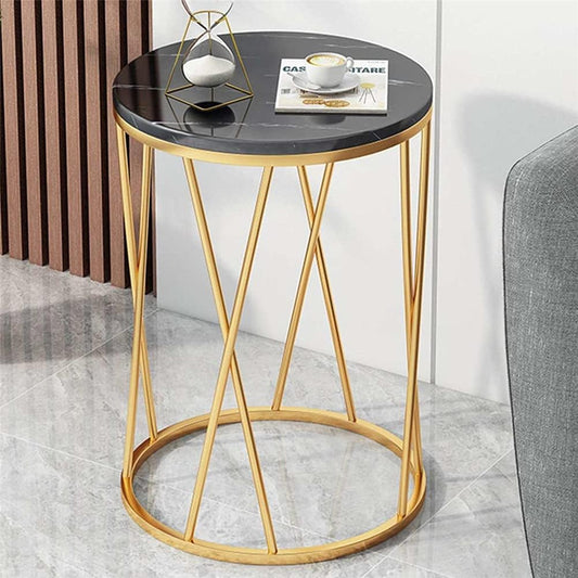 Urbane X Marble top Metal Side Table