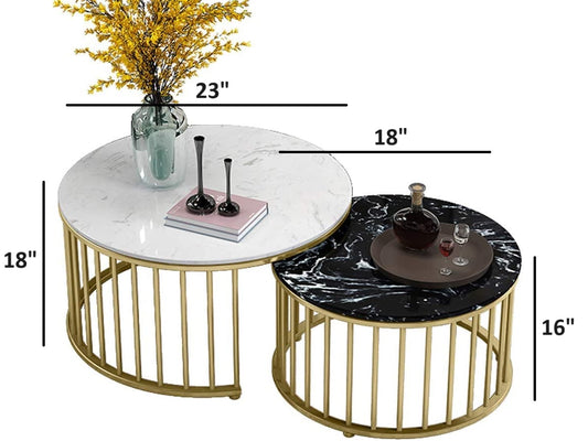 Marble Muse Nesting Table Set