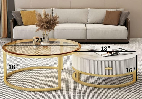 Minimalist Nesting Tables With Designer Storage