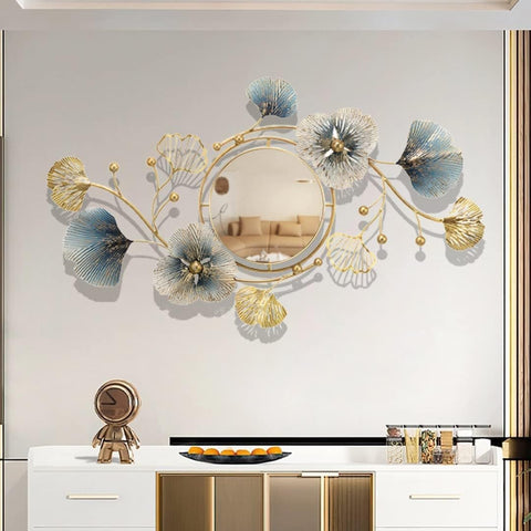 Flower Metal Wall Mirror