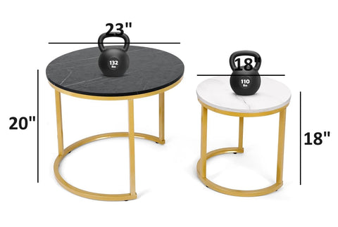 Artus Minimalist Nesting Coffee Table Set