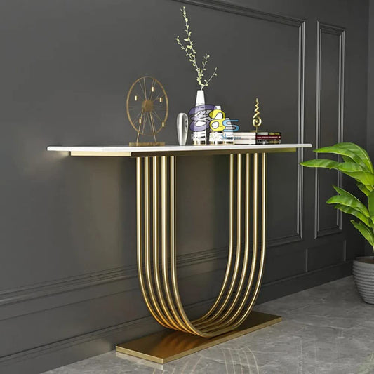 Suave U-Shaped Console Table