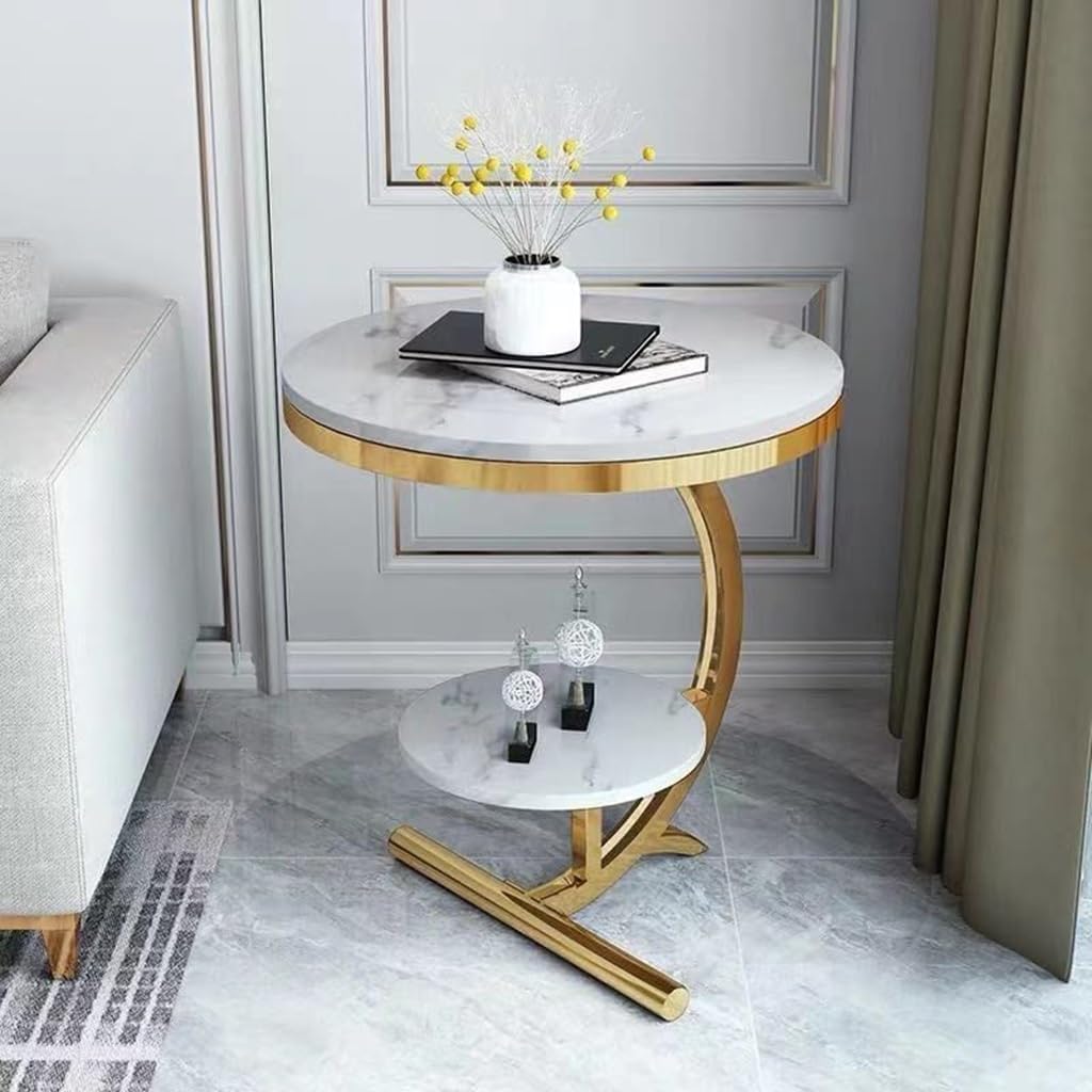 Captivating C-Shaped Side Table