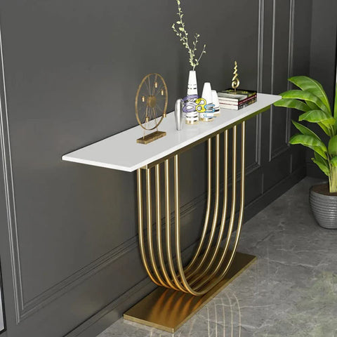 Suave U-Shaped Console Table