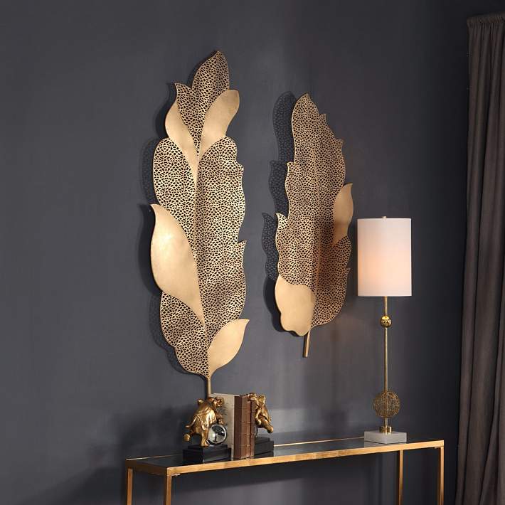 Dual Banana Leaves Wall Art