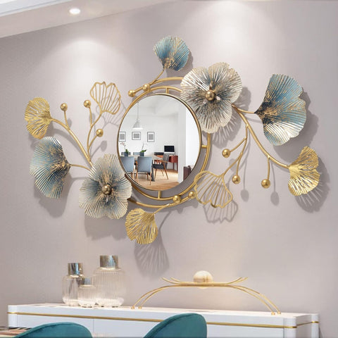 Flower Metal Wall Mirror