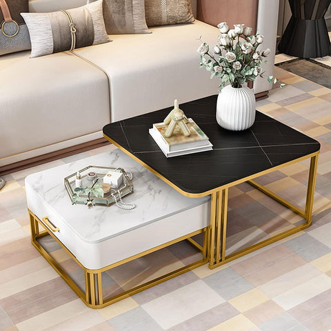 Wonder Marble Nesting Tables With Storage