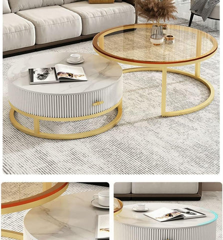 Minimalist Nesting Tables With Designer Storage