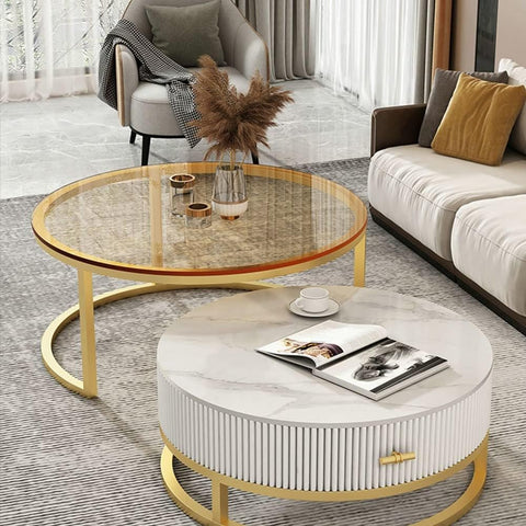 Minimalist Nesting Tables With Designer Storage