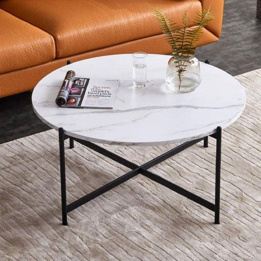 Möbius Round Marble Coffee Table