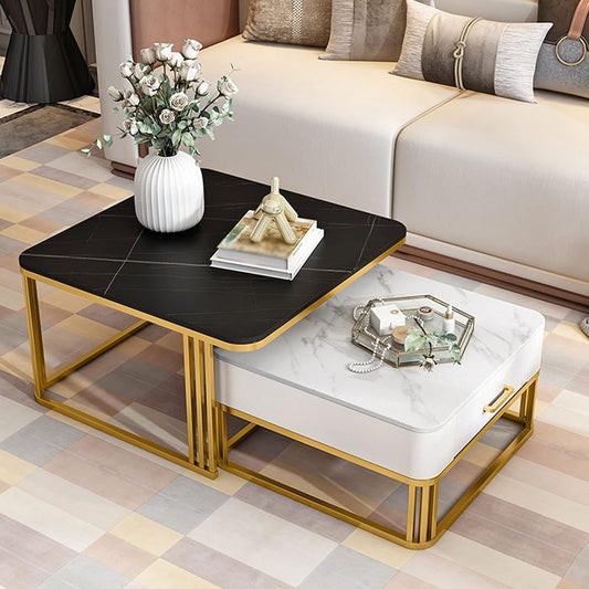 Wonder Marble Nesting Tables With Storage