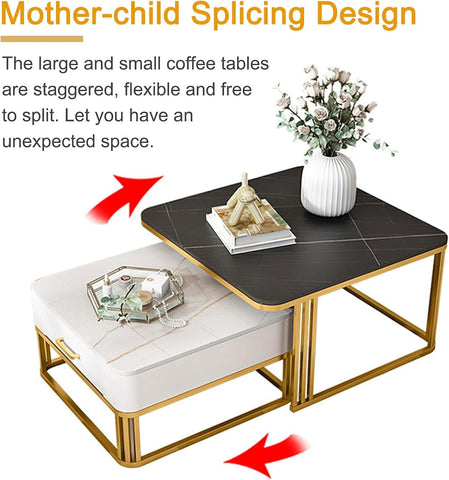 Wonder Marble Nesting Tables With Storage