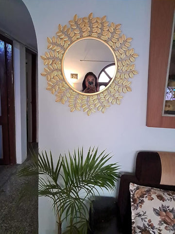 Leaves Accent Mirror