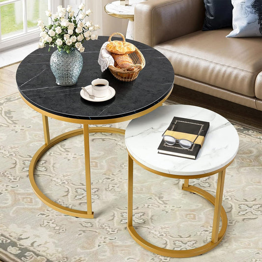 Artus Minimalist Nesting Coffee Table Set