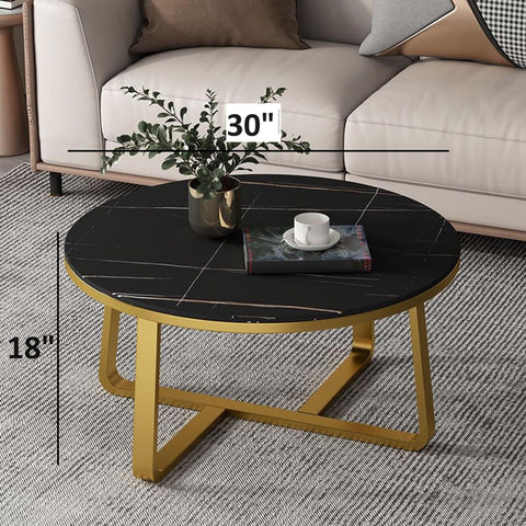 Modern Round Marble Coffee Table