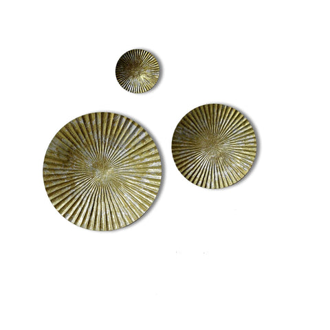 Aurelia Metal Circular Hanging Wall Art Set Of 3