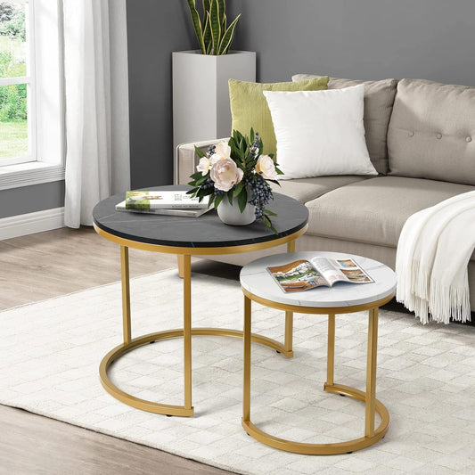 Artus Minimalist Nesting Coffee Table Set