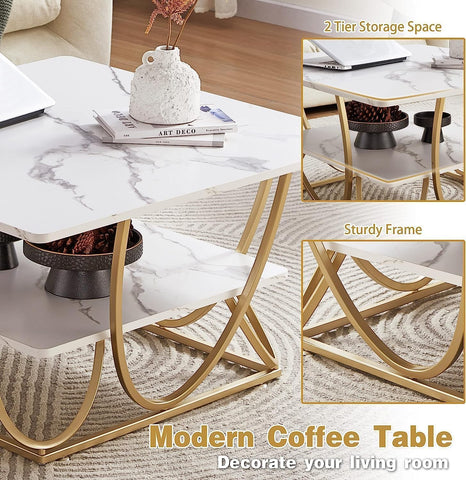 Marble Luxe Coffee Table