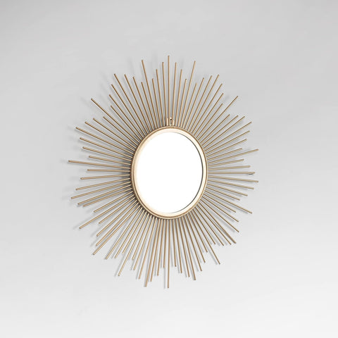 Star Burst Metal Wall Mirror