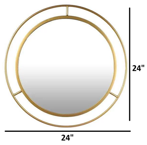 Double-Ring-Wall-Mirror (Gold)