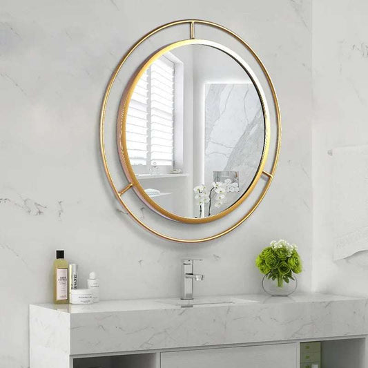 Double-Ring-Wall-Mirror (Gold)