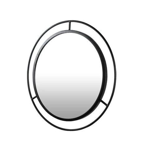 Double-Ring-Wall-Mirror (Black)