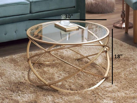 The Round and Sound Reclaimed Metal Center Table
