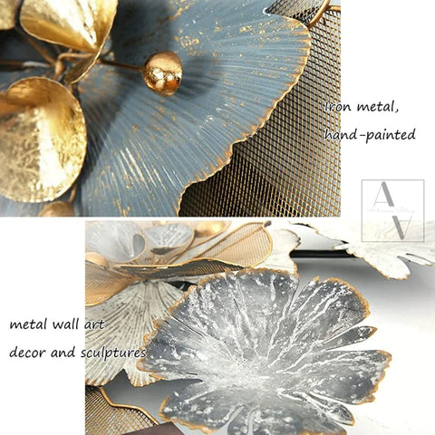 White Sapphire Mayera Metal Wall Art