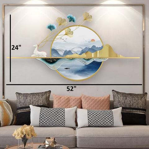 Reindeer Landscape Wall Art