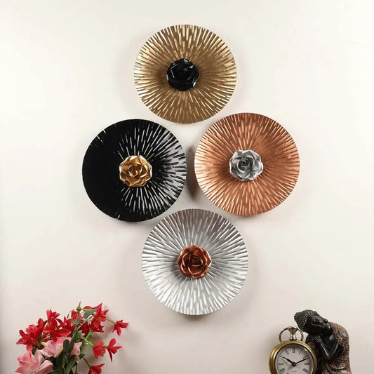 Metal Plates Set Of 4 Wall Hanging