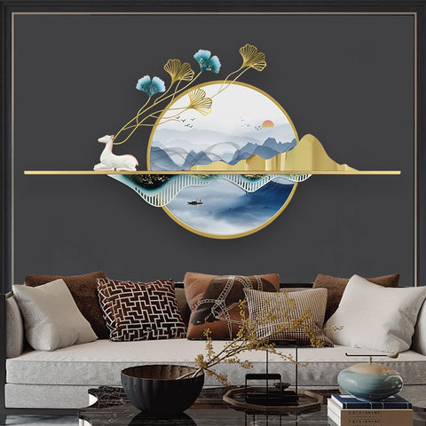 Reindeer Landscape Wall Art