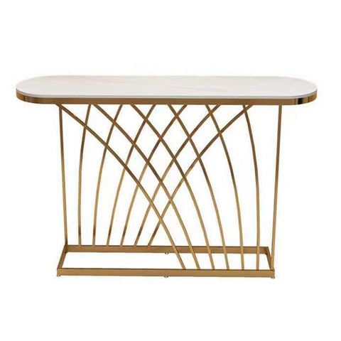 Lavish Marble Top Console Table