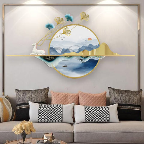 Reindeer Landscape Wall Art