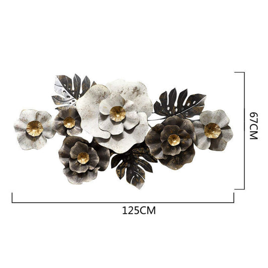 Natural Black & White Floral Wall Art