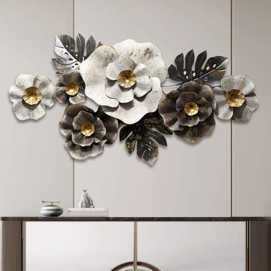 Natural Black & White Floral Wall Art