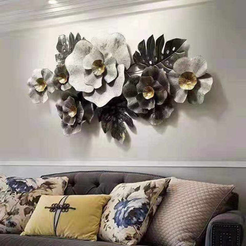 Natural Black & White Floral Wall Art