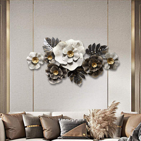 Natural Black & White Floral Wall Art