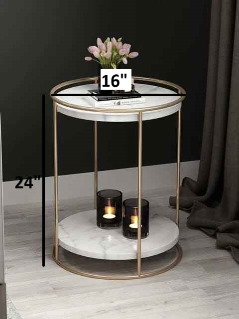 Minimalist Two-Tier Side Table